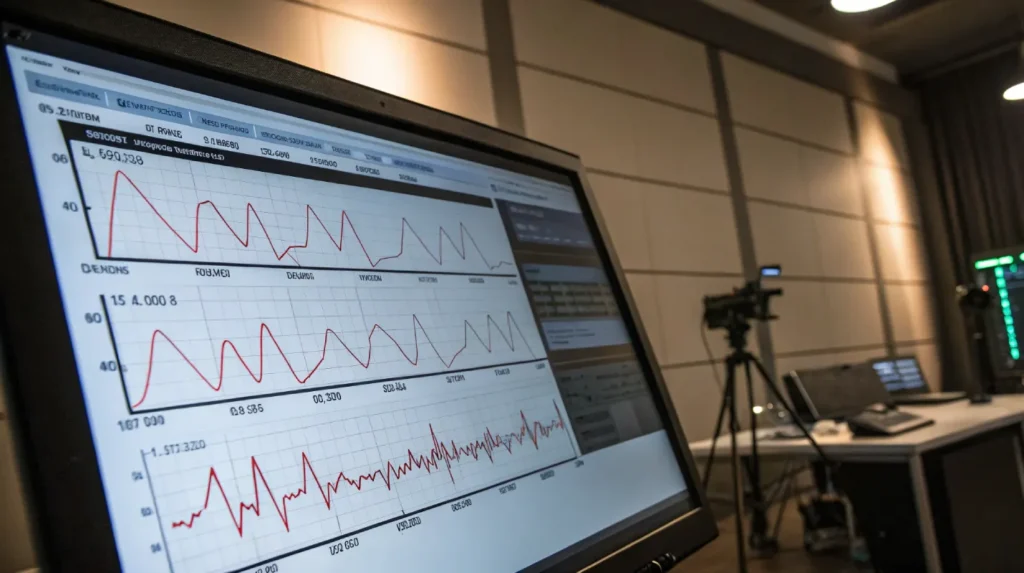 Badanie wariografem przeprowadzane jest za pomocą nowoczesnego i precyzyjnego sprzętu.